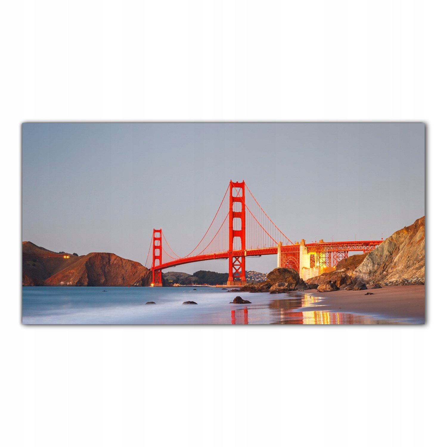 

Hartowany Obraz Szklany Golden Gate Most 100x50