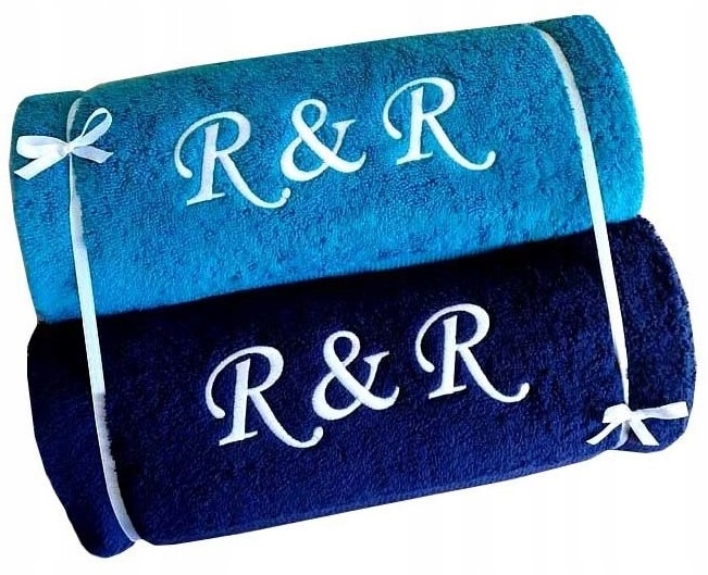 Ručníky s Iniciálami Monogram dárek Do Nového Domova na kolaudaci Výšivka