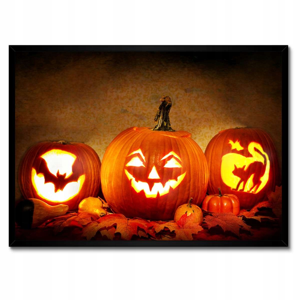 Plakáty v rámu 70x50 Halloween Dýně