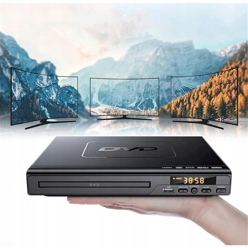 DVD CD VCD Přehrávač S Dálkovým Ovládáním 15W 480P Čtení Usb Formáty Dárek