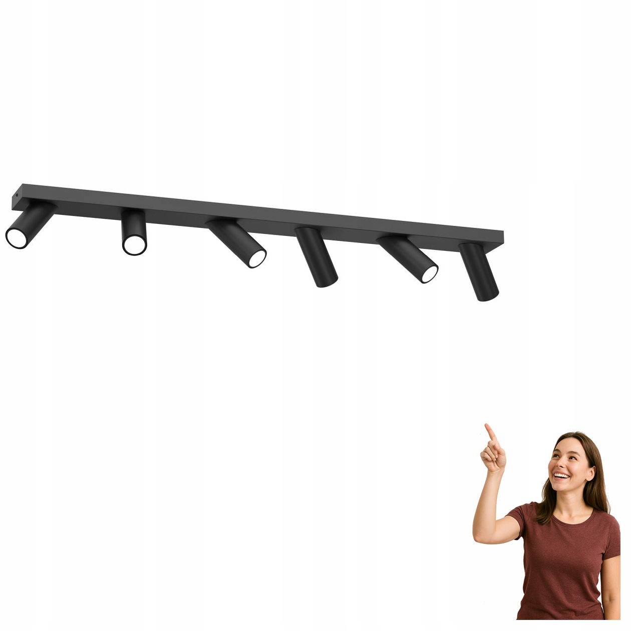 Lampa reflektor spot šesťplameňový na lište Tublon 1660 Luminex