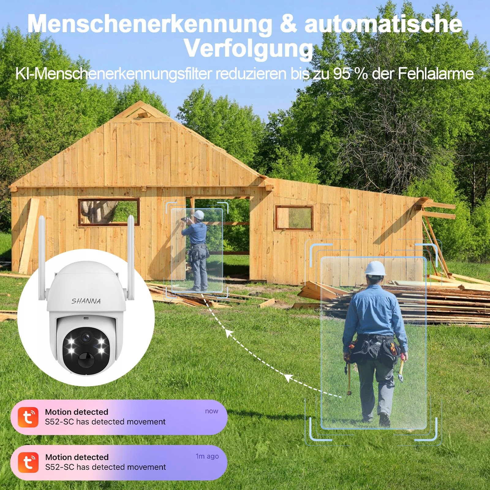 4G LTE Kamera Z eSIM 2K Bez WiFi 7800mAh Nocna Wizja Solar IP66 Audio — miniatura 7