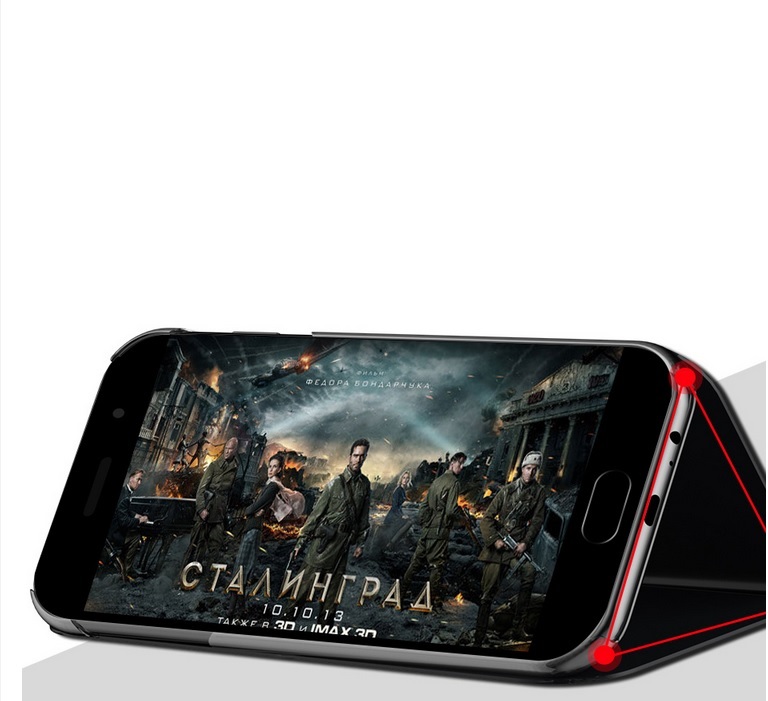 ETUI CLEAR VIEW do SAMSUNG GALAXY A50 + SZKŁO Kolekcja flip mirror cover