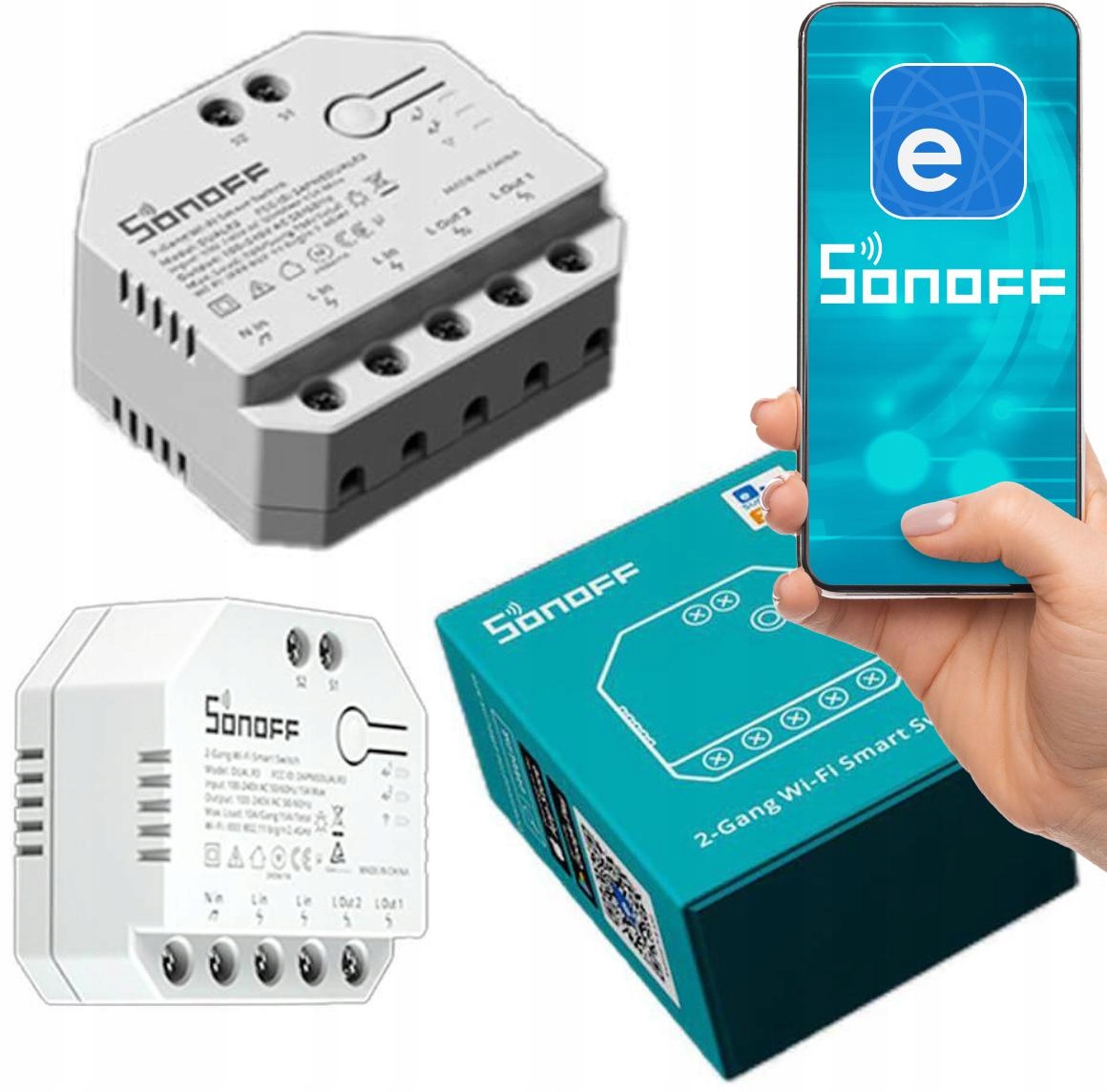 

Sterownik Roletowy Wi-Fi Sonoff Dual R3 Lite