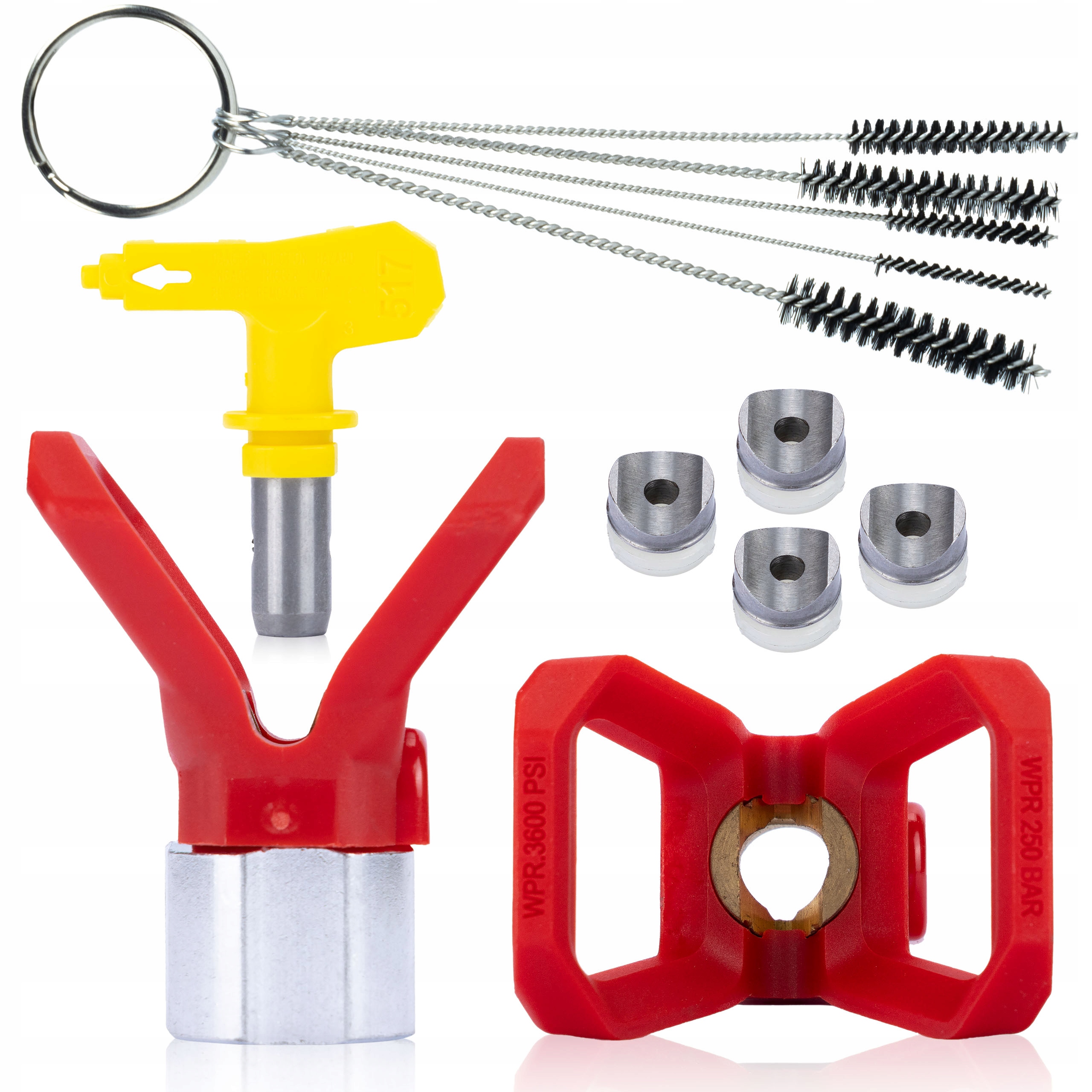 ZESTAW DYSZA MALARSKA MODEL 517 AGREGAT OSŁONA USZCZELKA SZCZOTKI GNIAZDO