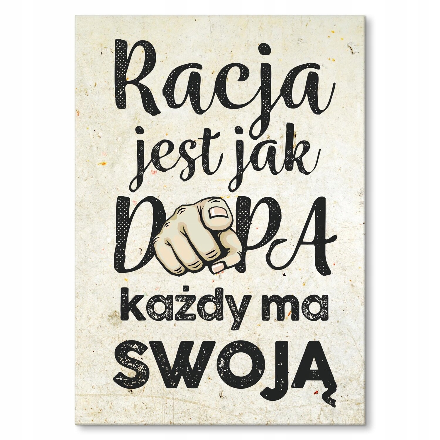 Kovový plakát Pravda je jako... Šidítko Plech 42 x 59,4 cm Dárek