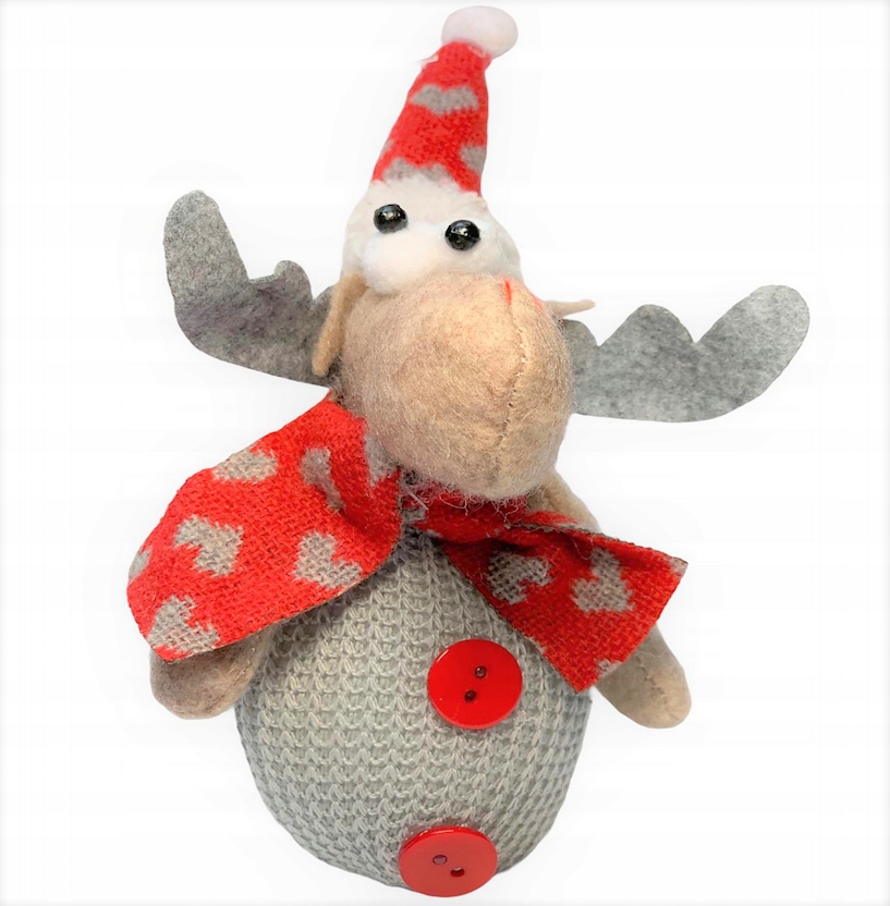 RENIFER ŚWIĄTECZNY GNOM MIKOŁAJ KRASNAL SKRZAT