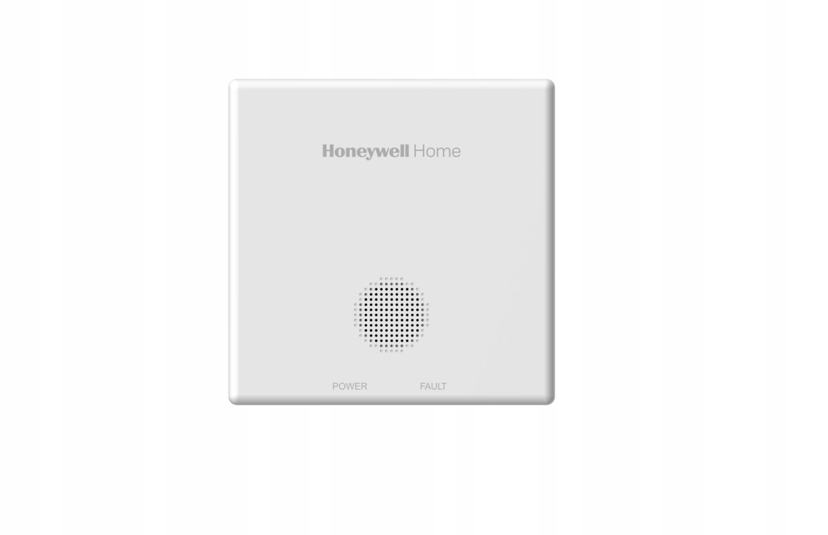 Snímač oxidu uhelnatého s funkcí rádiové komunikace značky Honeywell Home R2