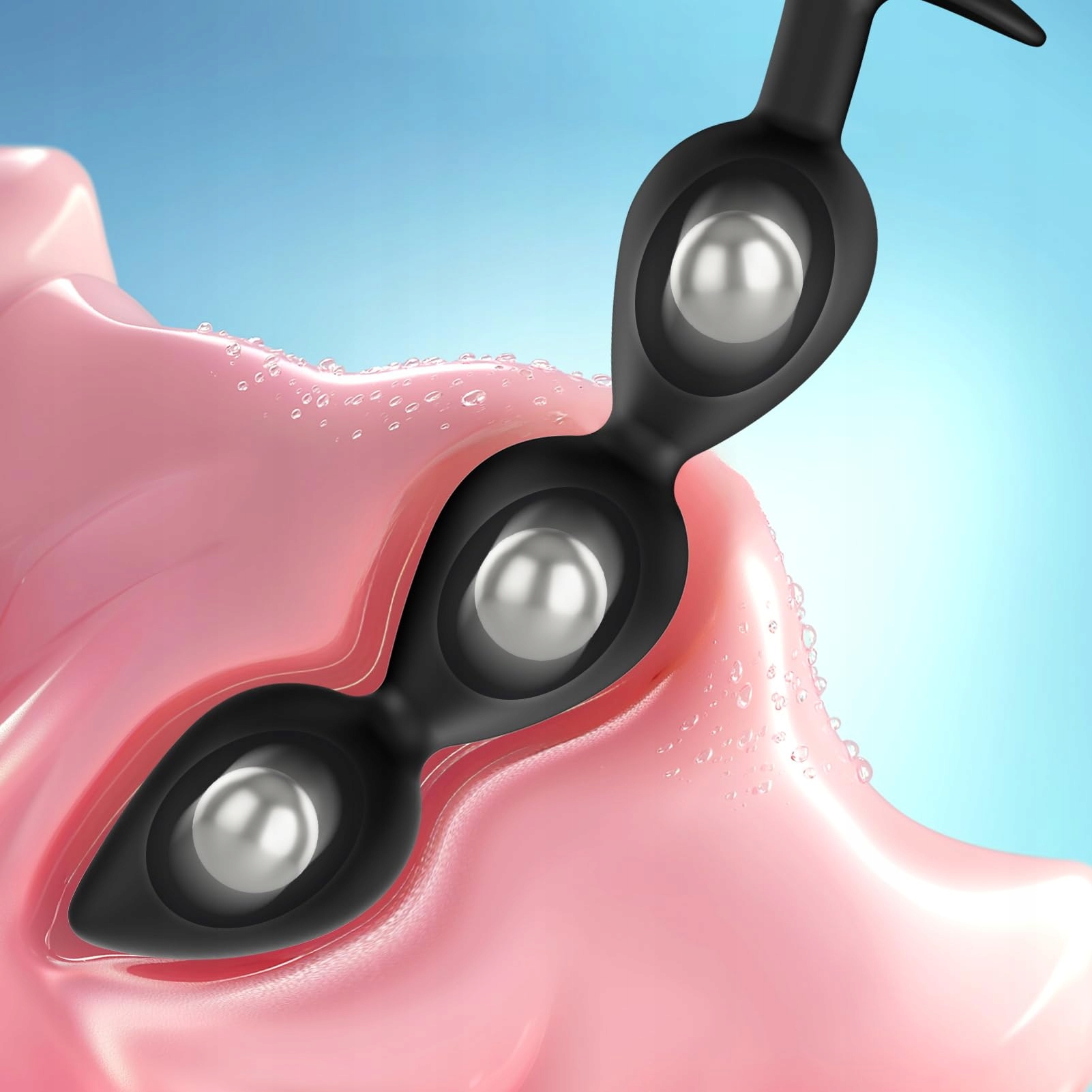 LIEBESFORMEN Analne Koraliki Ze Stalową Kulą Masażer Prostaty Dla Dorosłych — miniatura 3