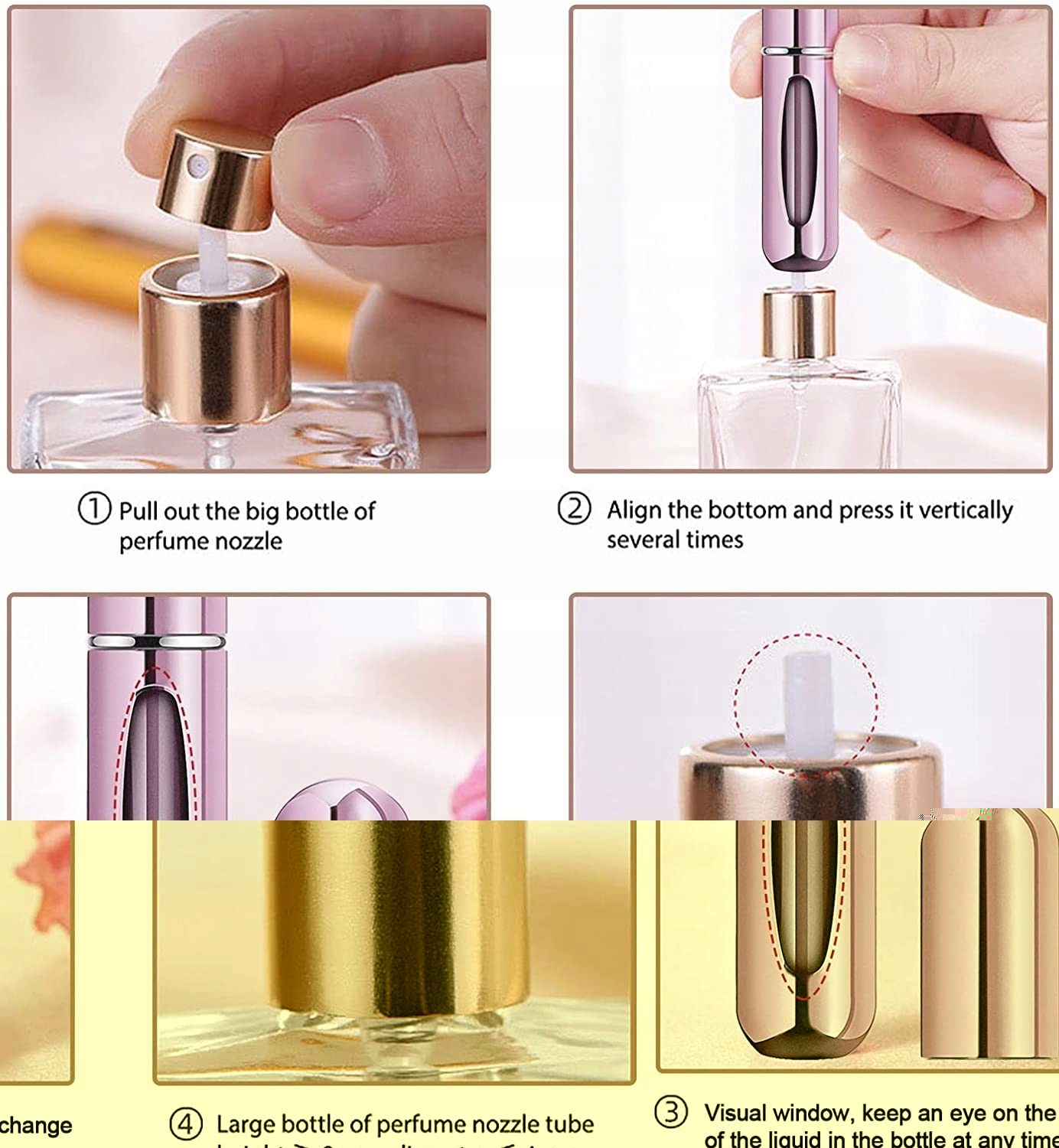 5SZT BUTELKA Z ROZPYLACZEM PERFUM 5 ML PRZENOŚNE EAN (GTIN) 6975001803728