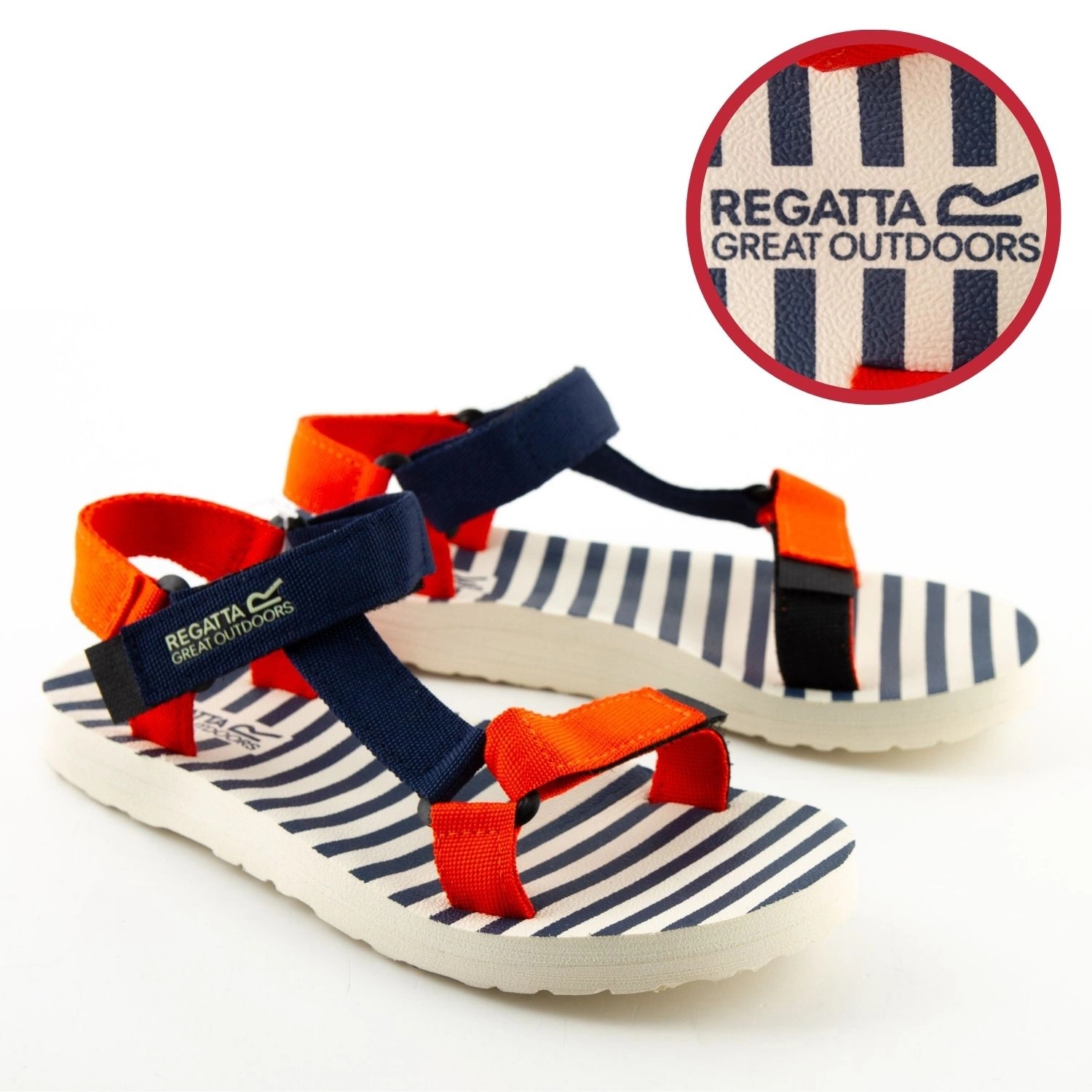 Sandały damskie Regatta sportowe miejskie na rzepy lekkie paski 40