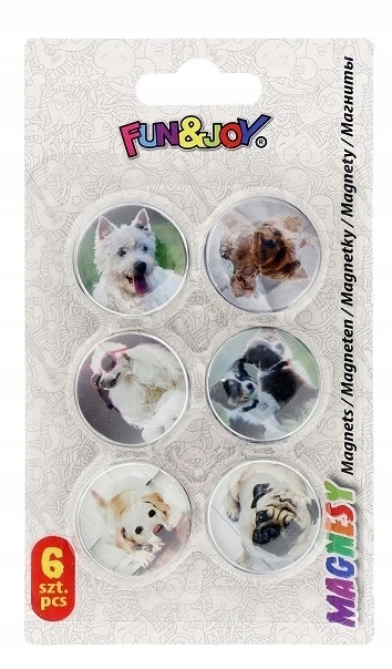 

Magnesy Na Lodówkę Psy Titanum 30mm 6SZT