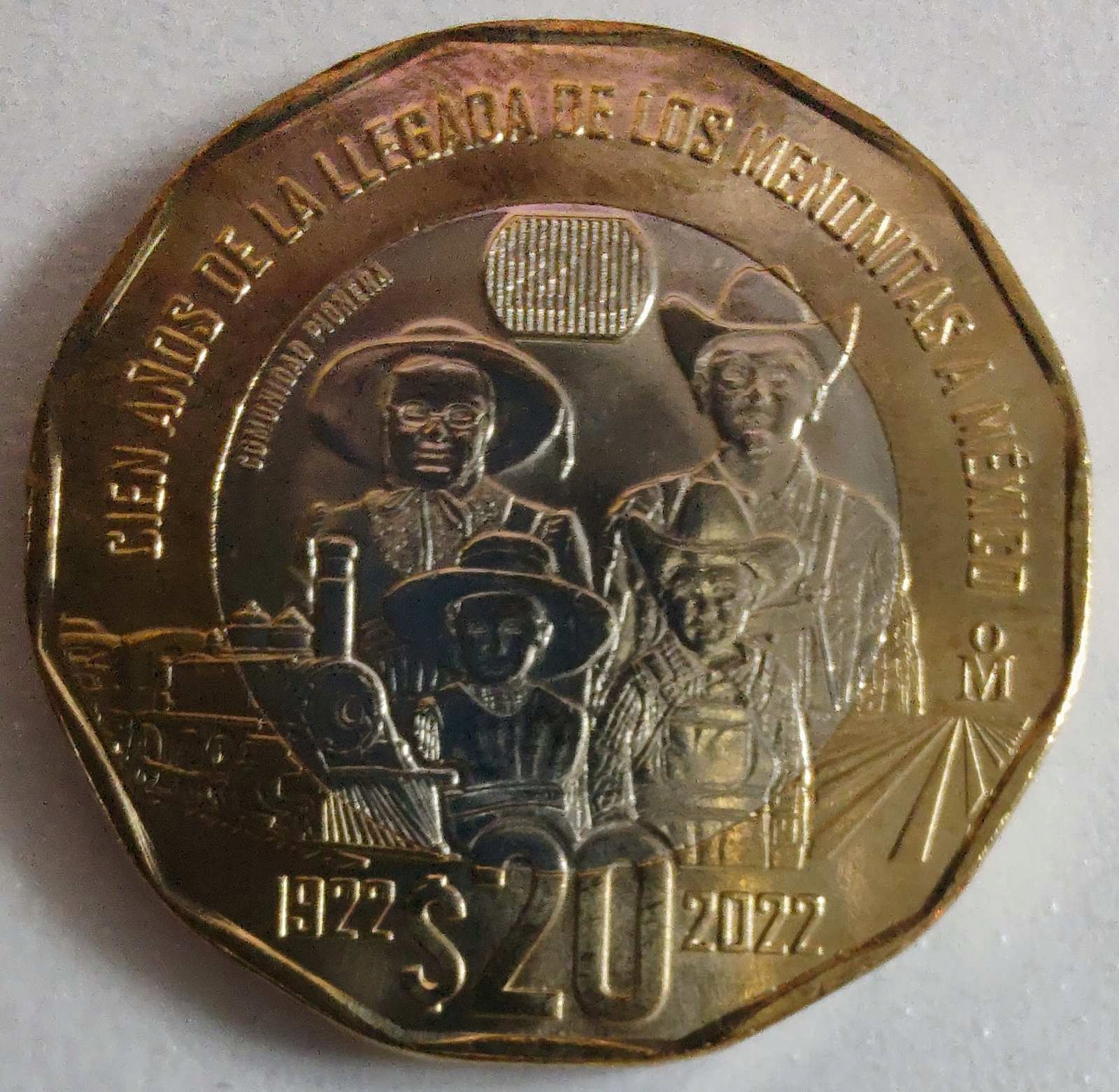 1729 - Meksyk 20 peso, 2022