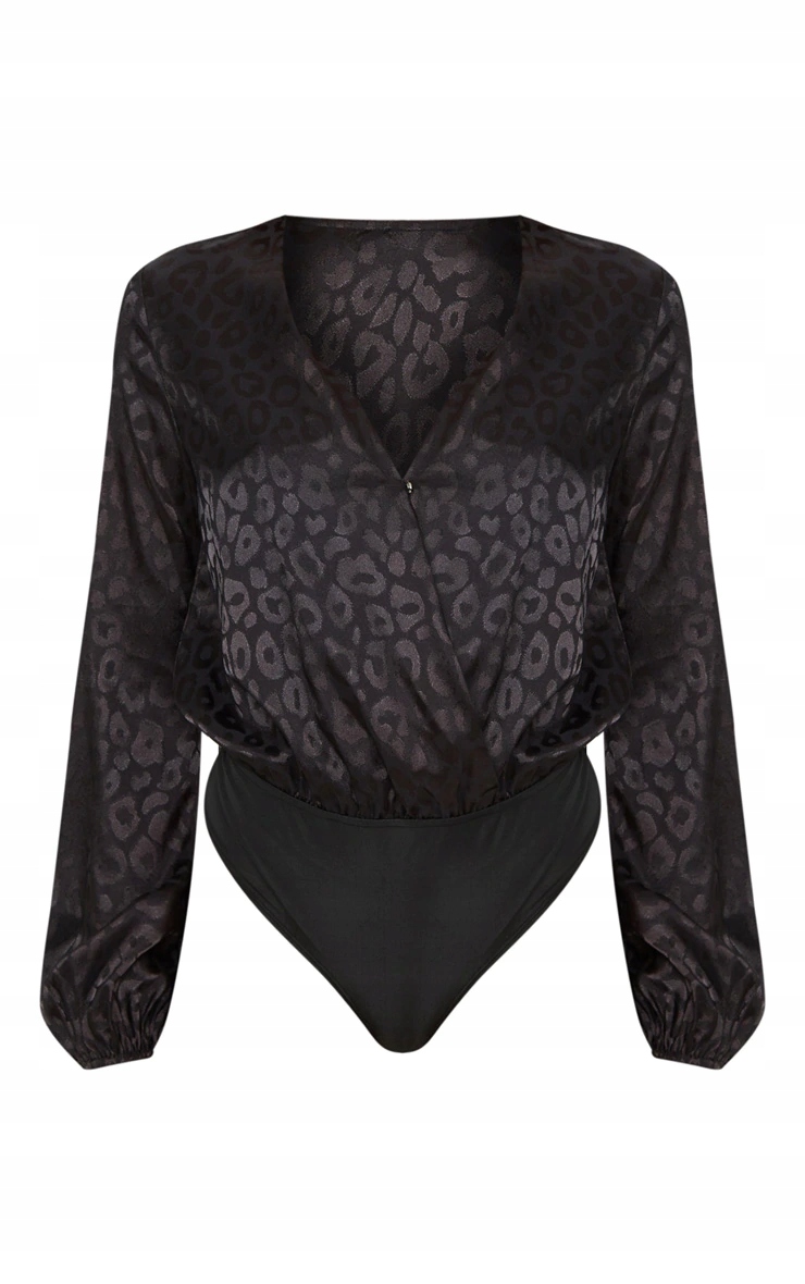 D18 Czarne body satynowe panerka PLT 36 Marka Prettylittlething