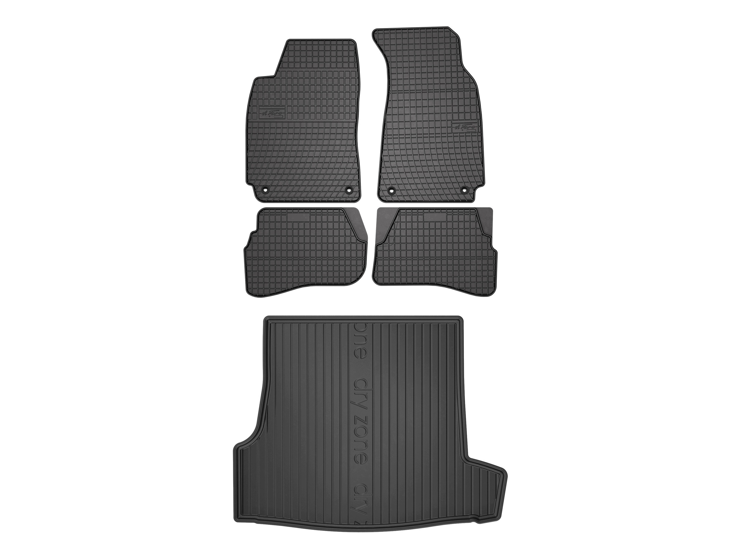 Gumové rohože rohož DryZone pre: Volkswagen Passat B5 1996-2001