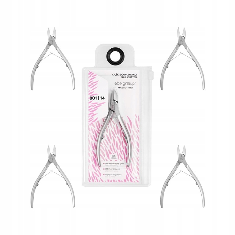 Profesionální kleště na nehty Aba Group Master Pro 801/14 Ostré 14 mm 5 ks