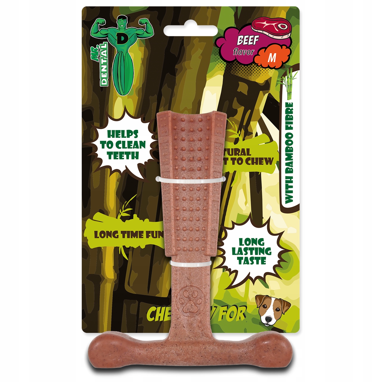 

Mr.DENTAL Bambusowy Młotek Wołowy Do Żucia M