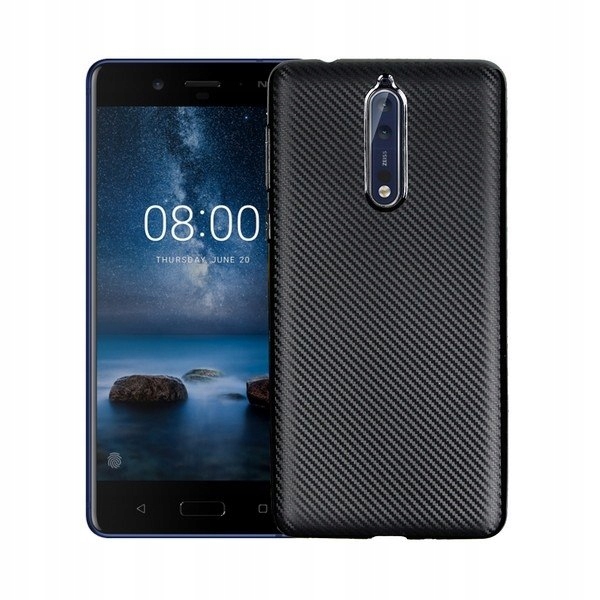 

Etui Carbon Fiber Nokia 8 czarny/black