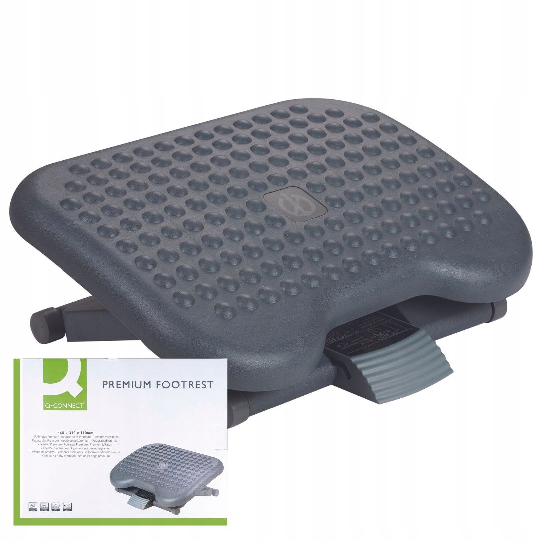 Podnóżek Biurowy Regulowany Podstawa Pod Stopy Ergonomiczny Premium