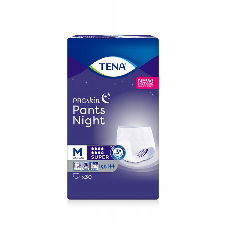 

Tena Pants Super Night M, majtki chłonne, 30 szt