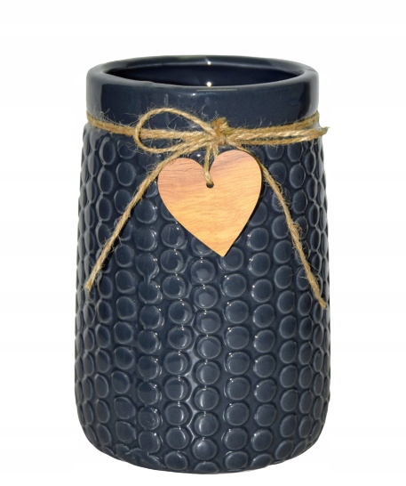 

Wazon Ceramiczny Granatowy 17,5hcm