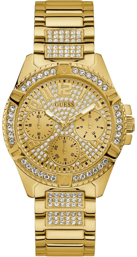Złoty Zegarek Damski Guess Frontier W1156L2 Grawer