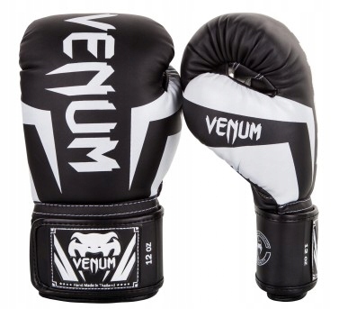 Venum Rękawice Bokserskie Elite Black/White 14OZ