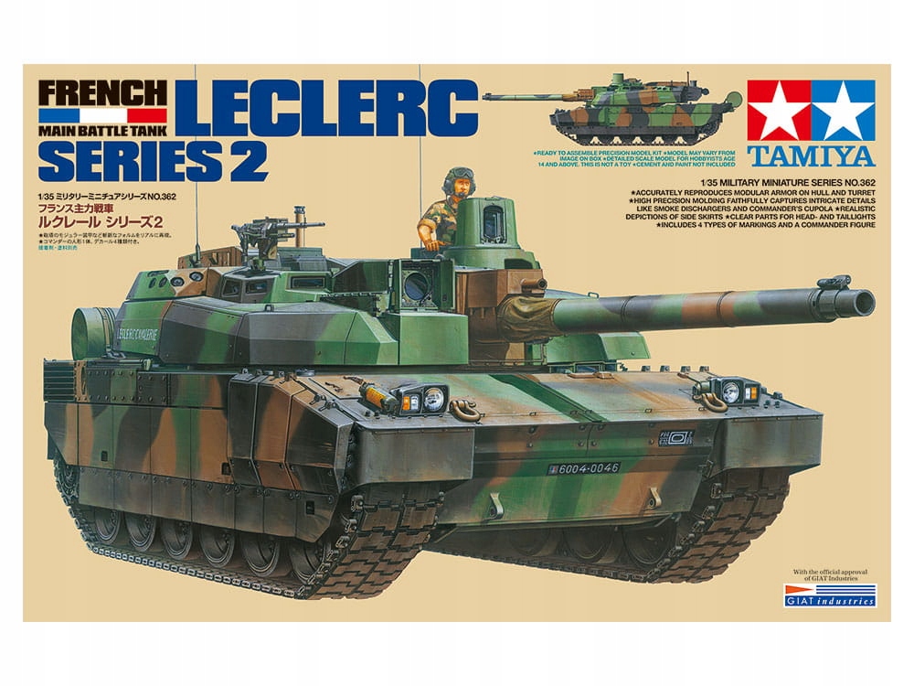 Leclerc (Series 2) Francouzský tank 1:35 Tamiya 35362