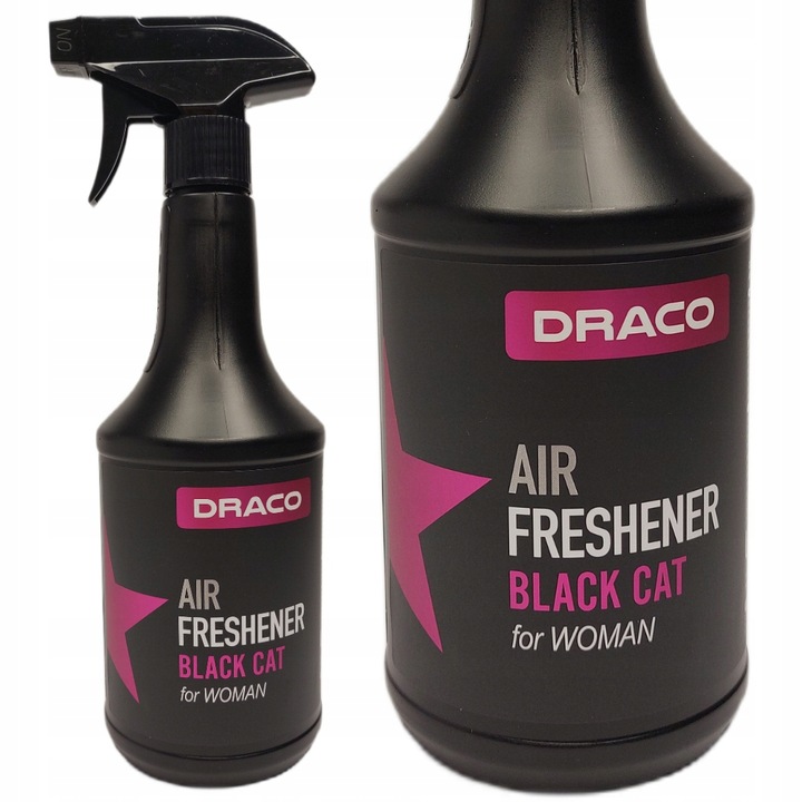 Zapach do samochodu oraz pomieszczeń 750ml Draco Black Cat Perfumy