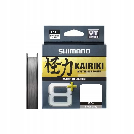 Plecionka Kairiki 8+ 0,19mm/150m Steel Gray 12,8kg