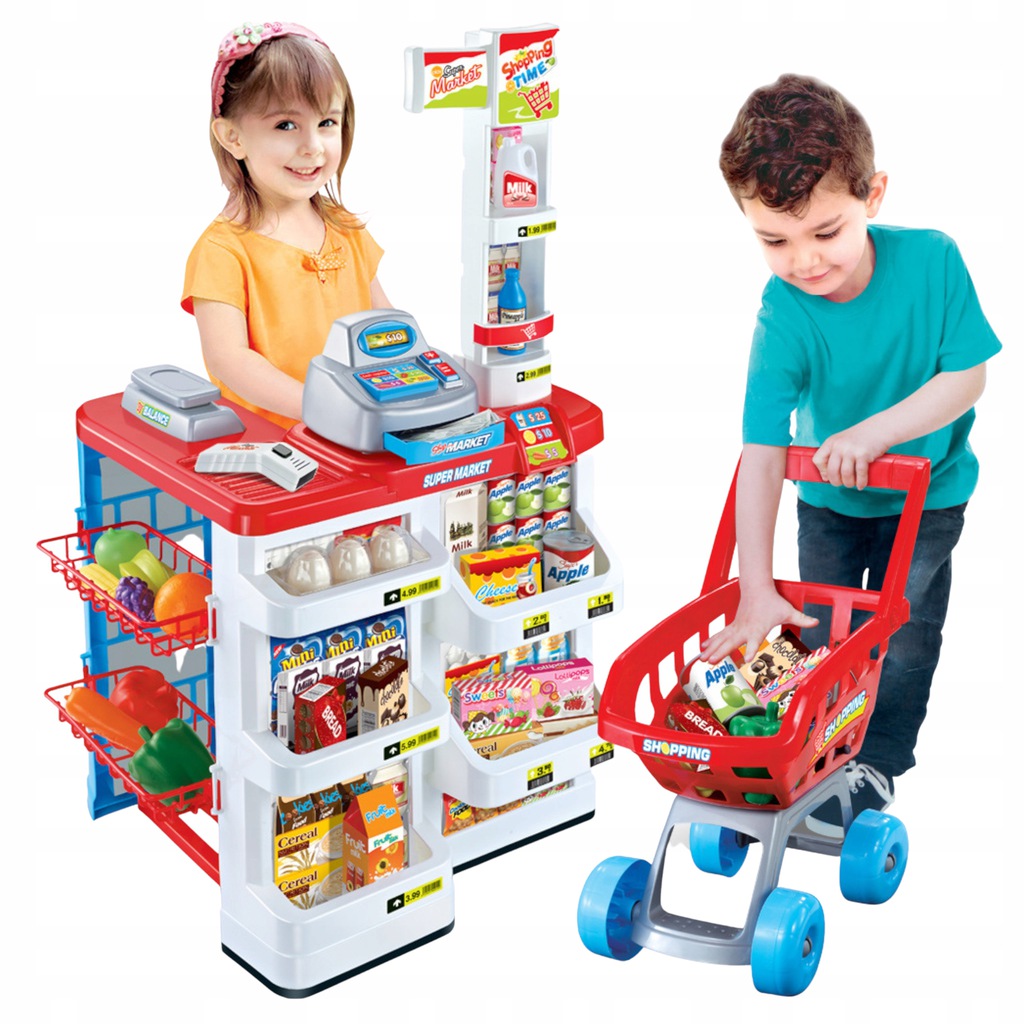 

Supermarket Wózek Na Zakupy Kasa Waga Sklep 01C