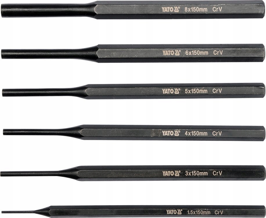 

Yato Zestaw Wybijaków 1,5-8MM 6 Sztuk