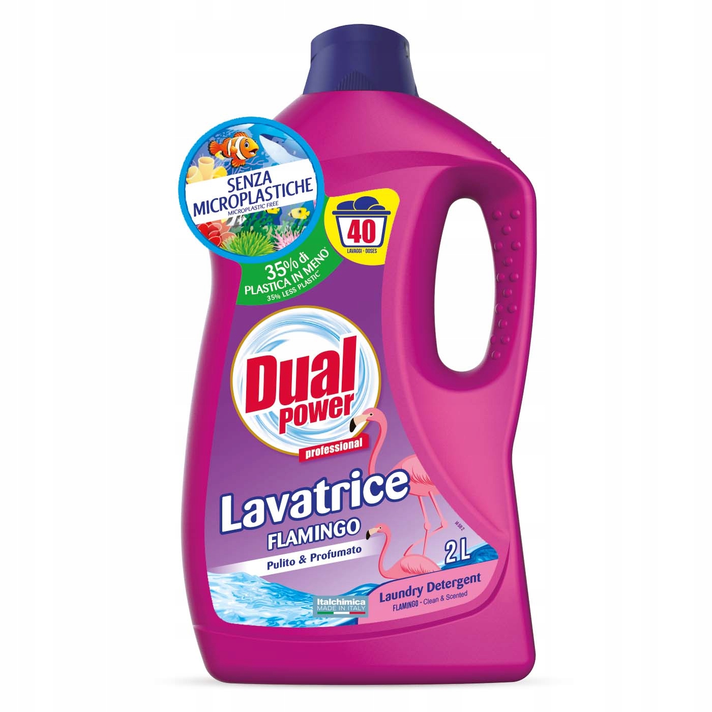 

Dual Power Płyn do prania tkanin Flamingo, 2l