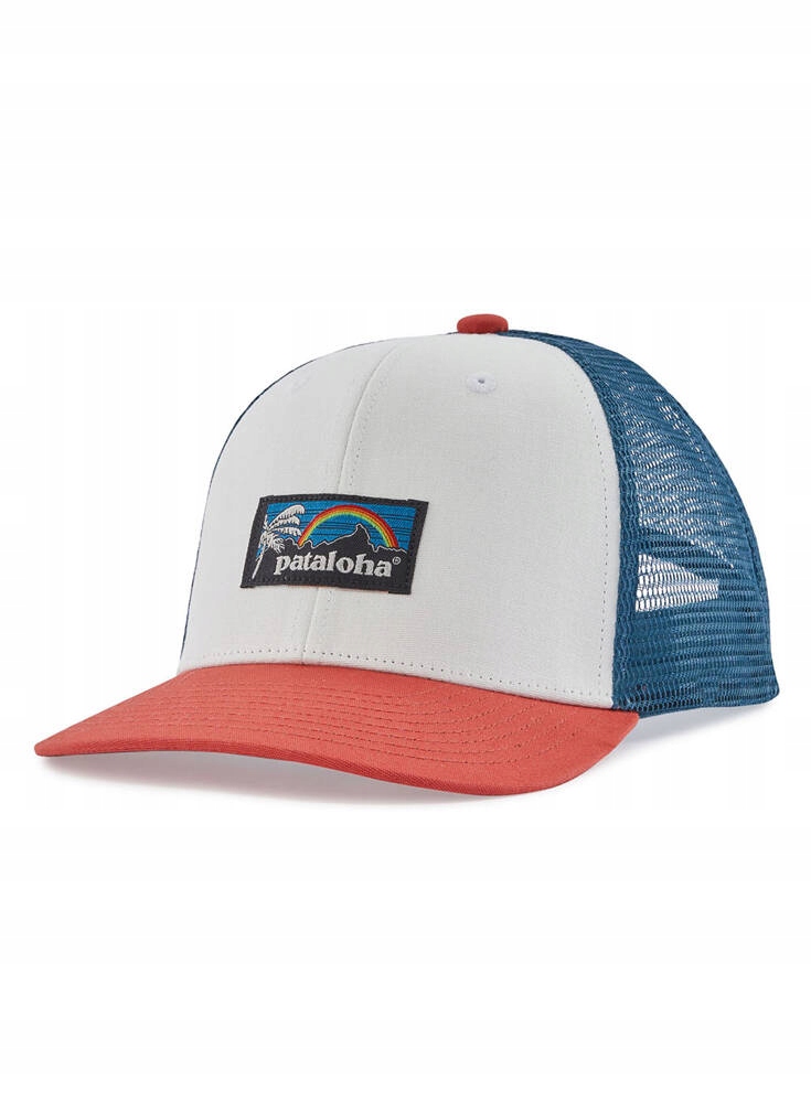 Šiltovka Patagonia Kid's Trucker - patalokahi label / birch white