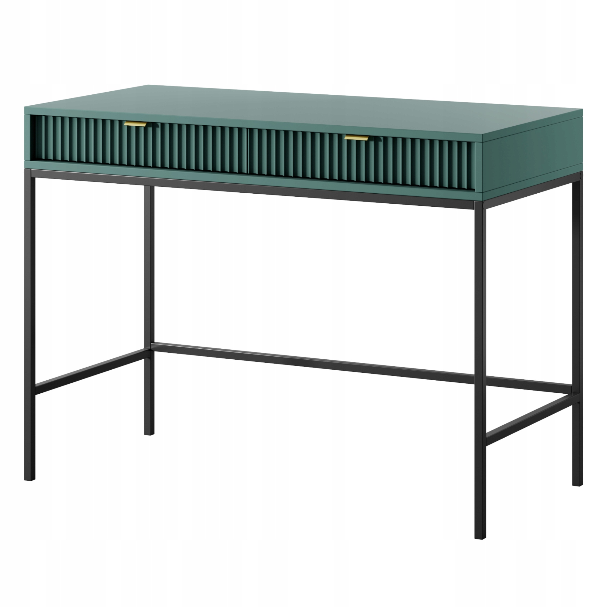 Komodee Toaletka Nanaimo T104 Zelený ryhovaný predný panel 1 zásuvka