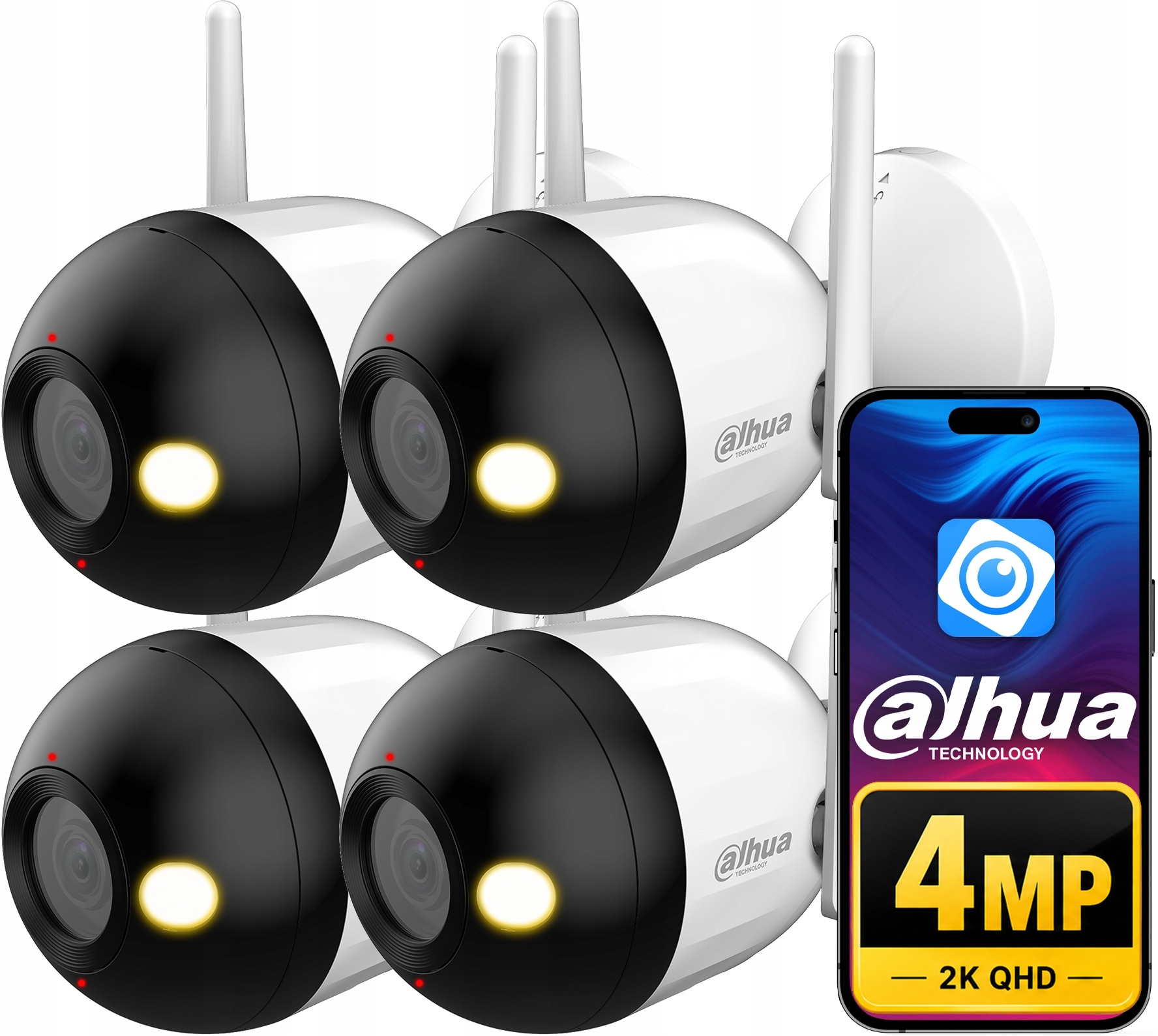 WiFi kamera Dahua x4 4MPx 2K+ F4C-PV Smart Dual Light Audio Ai detekce