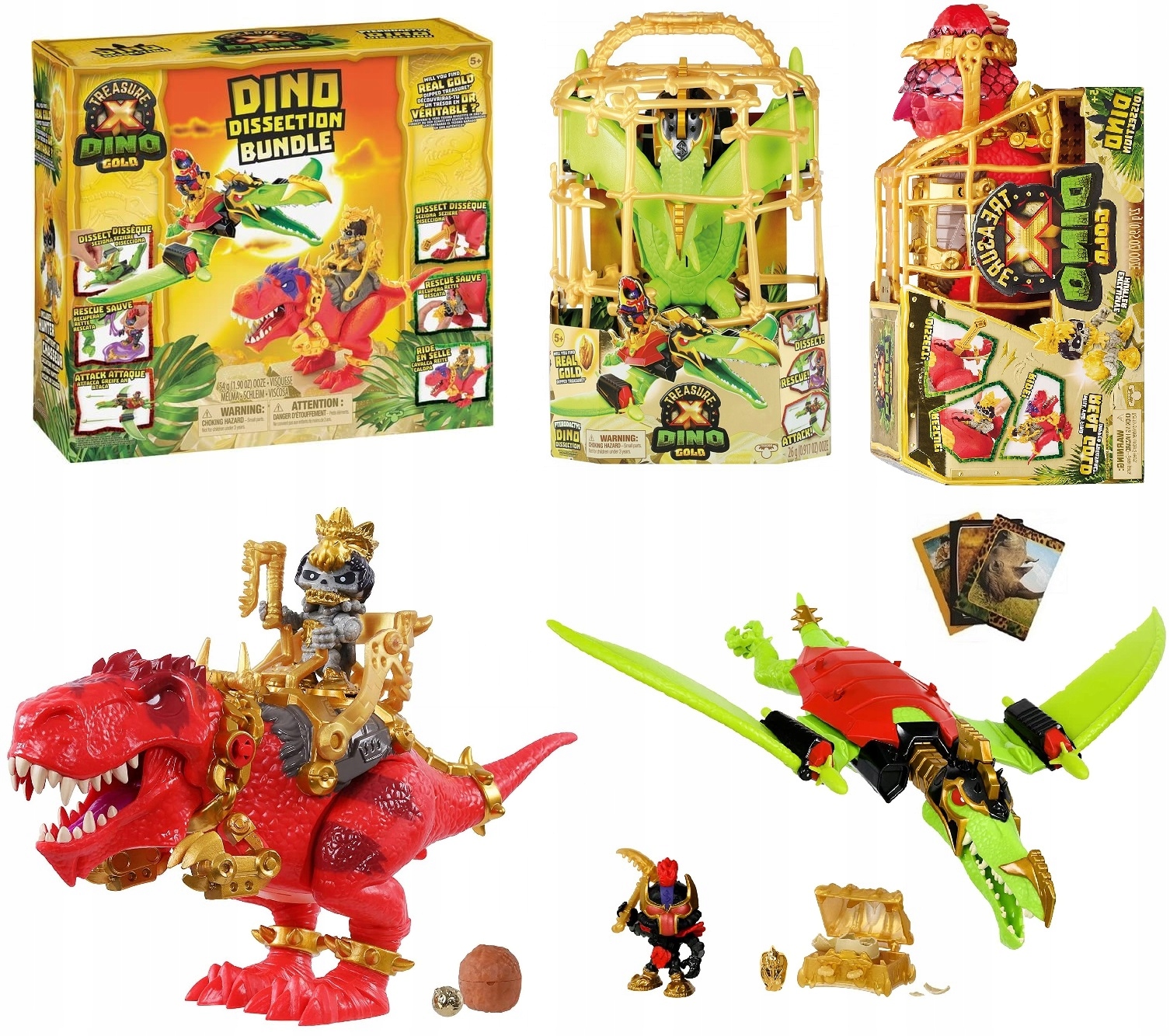 

Treasure X Dino Gold Zestaw 2PAK T-rex Pterodaktyl