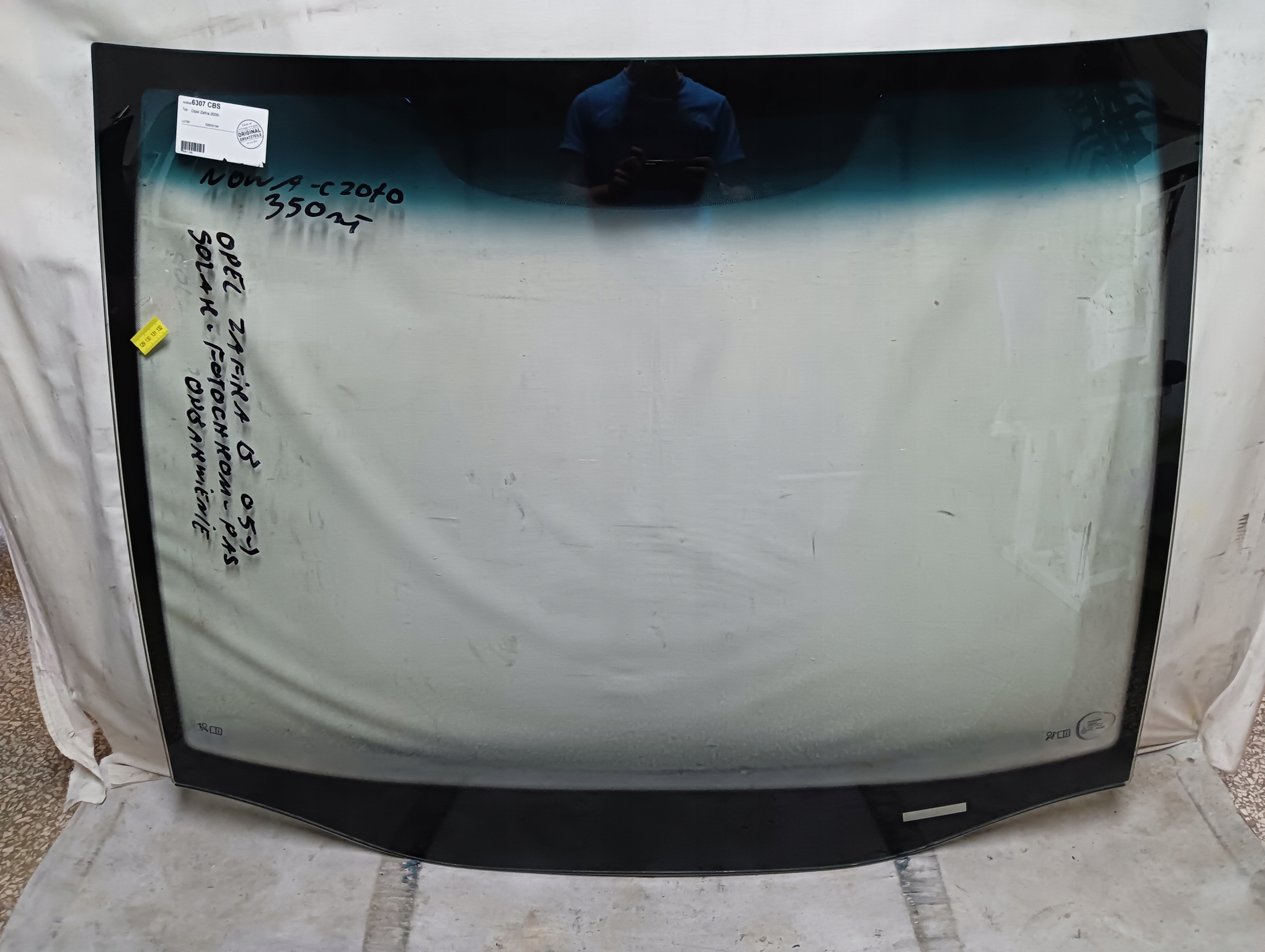 SZYBA PRZEDNIA OPEL ZAFIRA B (2005-) SOLAR FOTOCHROM PAS ODBARWIENIE