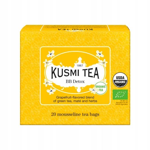 Levně Kusmi Tea Čaj zelený Bb Detox Bio 20 sáčků (sáčky)