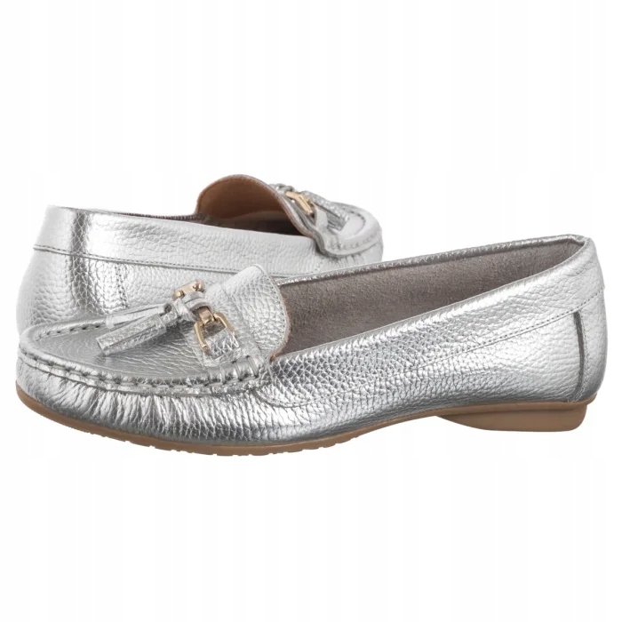Dámské boty Polobotky Mokasíny Filipe Stříbrné 12788 An 8274 Prata