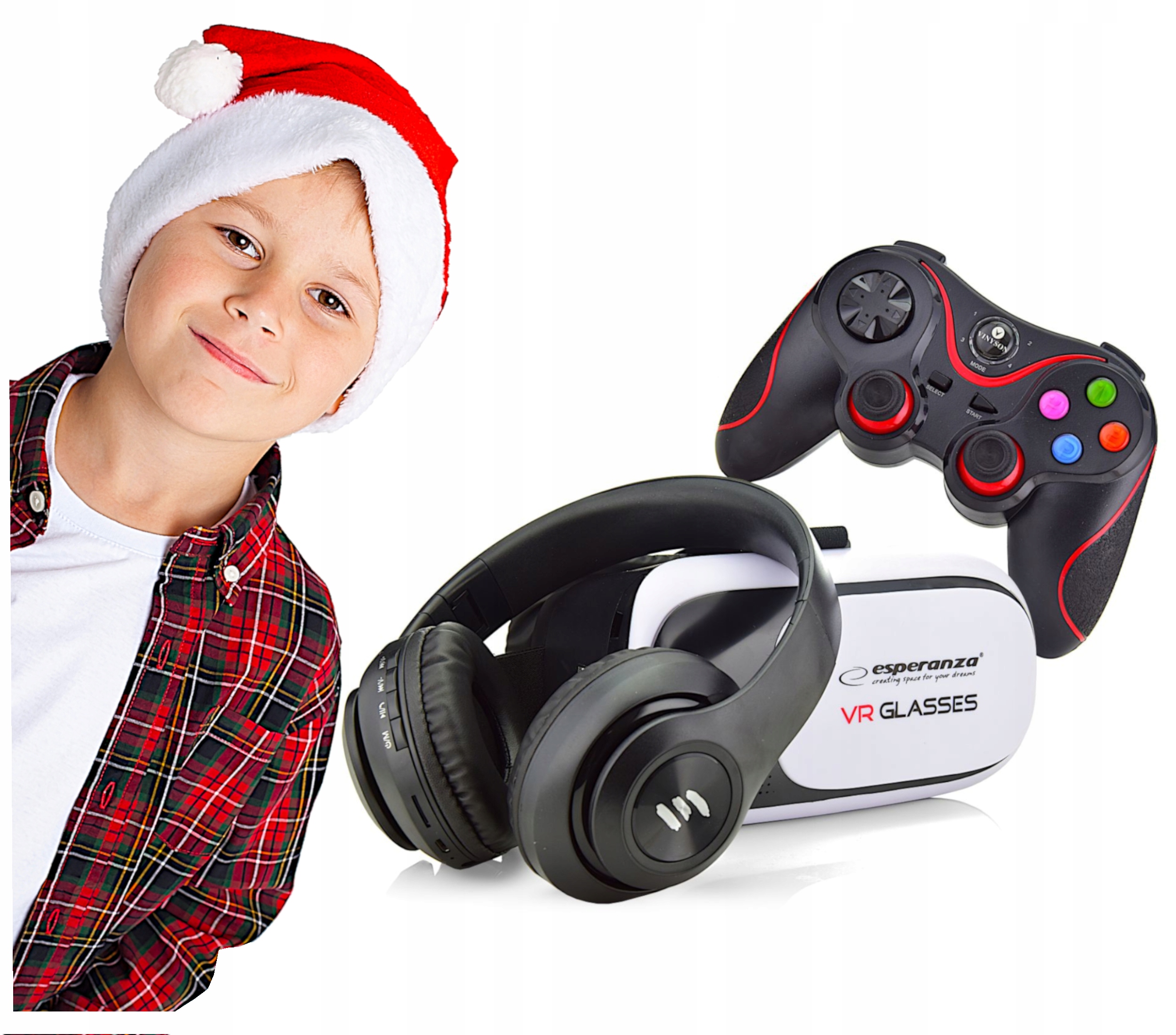 

Na Gwiazdkę Okulary Vr+słuchawki+kontroler