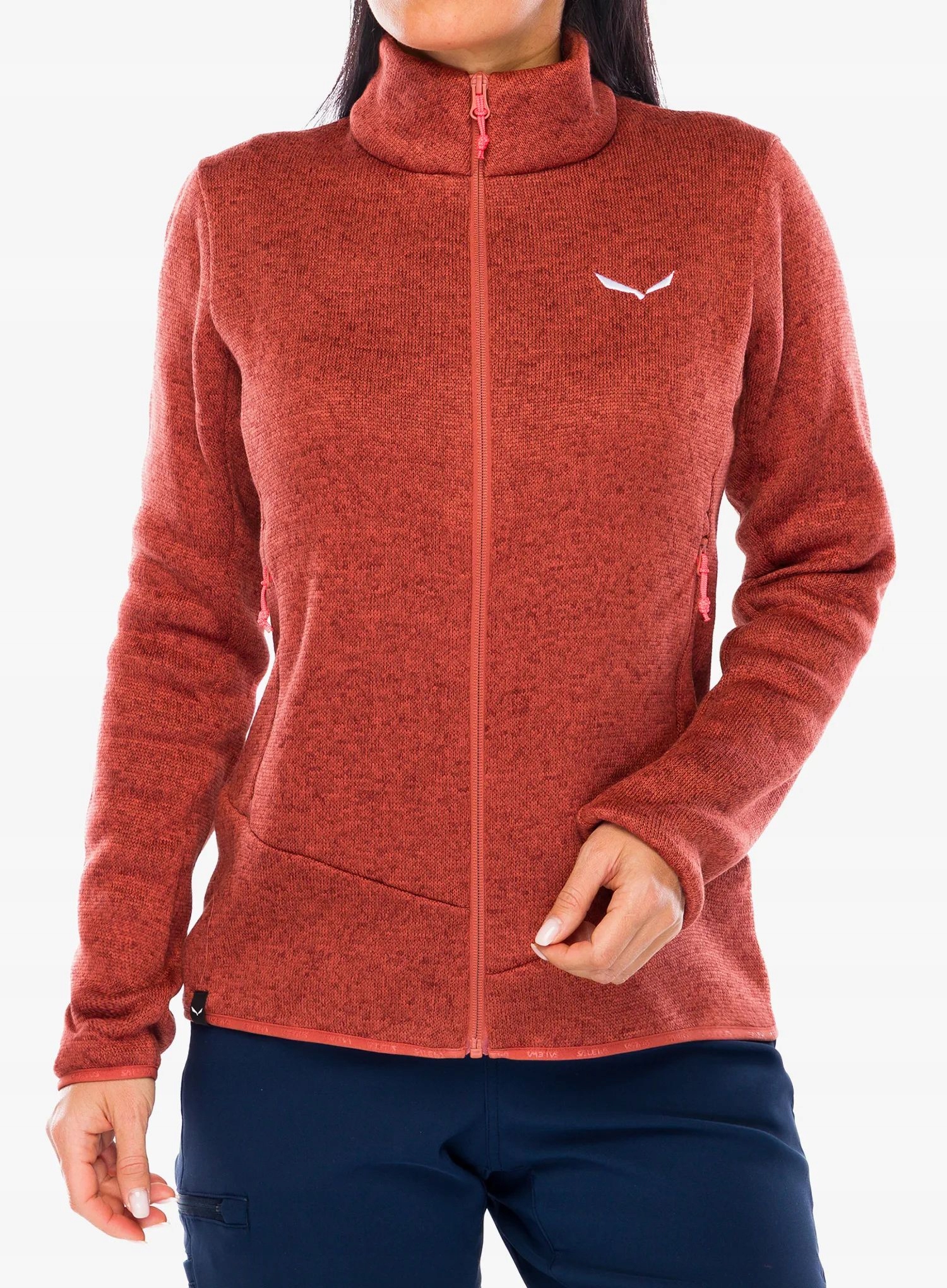 Fleecová Mikina dámská Salewa Puez Rocca Pl Jacket etruscan red 36 (s)
