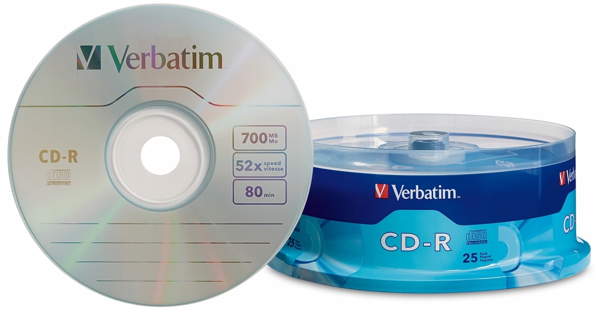 

Płyty Verbatim Cd-r Extra Niezawodne 700MB 25 szt.