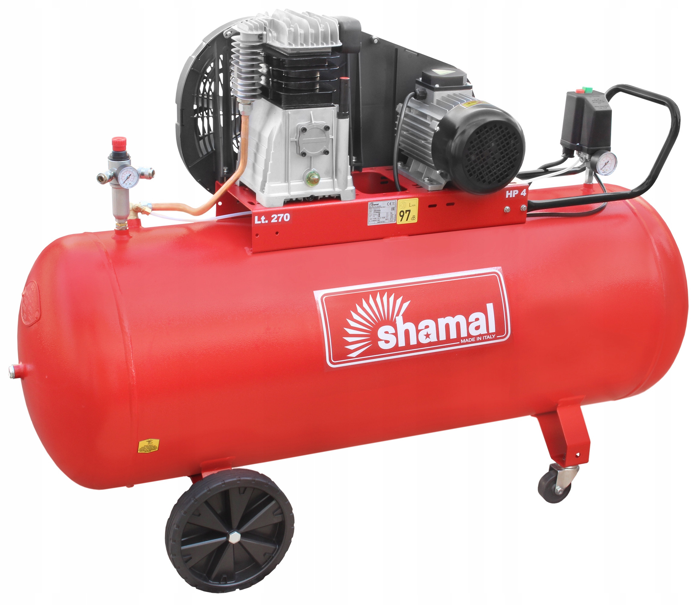 SHAMAL KOMPRESOR TŁOKOWY SPRĘŻARKA CT 480/270 SB38C 3KW 400V