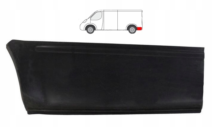 REPERATURKA BŁOTNIKA TYLNEGO FORD TRANSIT -00 LE