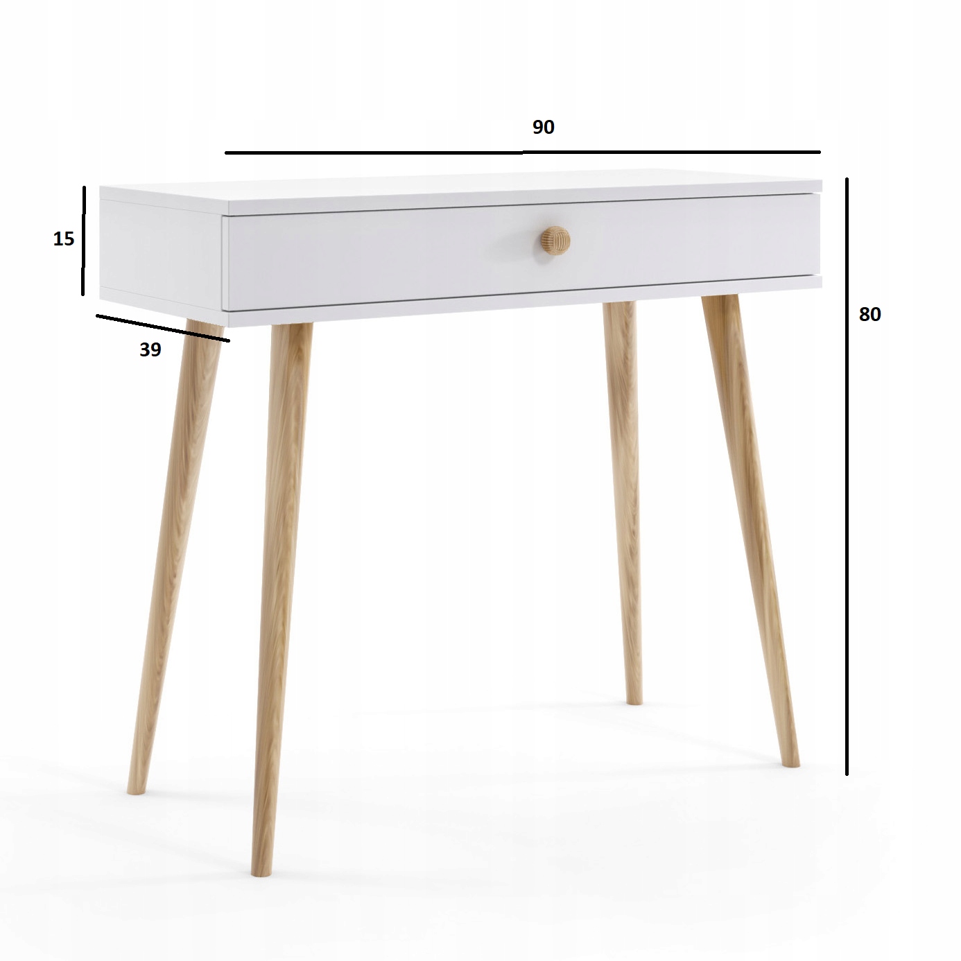 Konsola toaletka z szufladą w stylu skandynawskim Marka inna