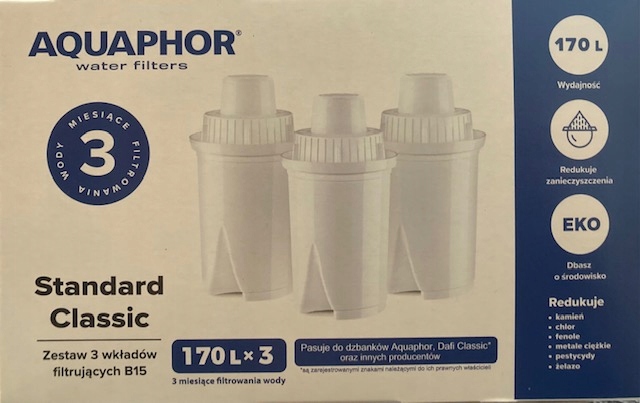 

Wkład filtrujący Aquaphor Classic 3 szt.