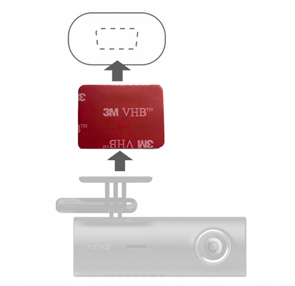 ZESTAW MONTAŻOWY do 70mai M300 / 3 (M200) TAŚMA NAKLEJKA Marka Inna