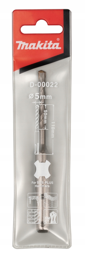 

Wiertło udarowe Sds-plus 5x110mm 1szt. D-00022