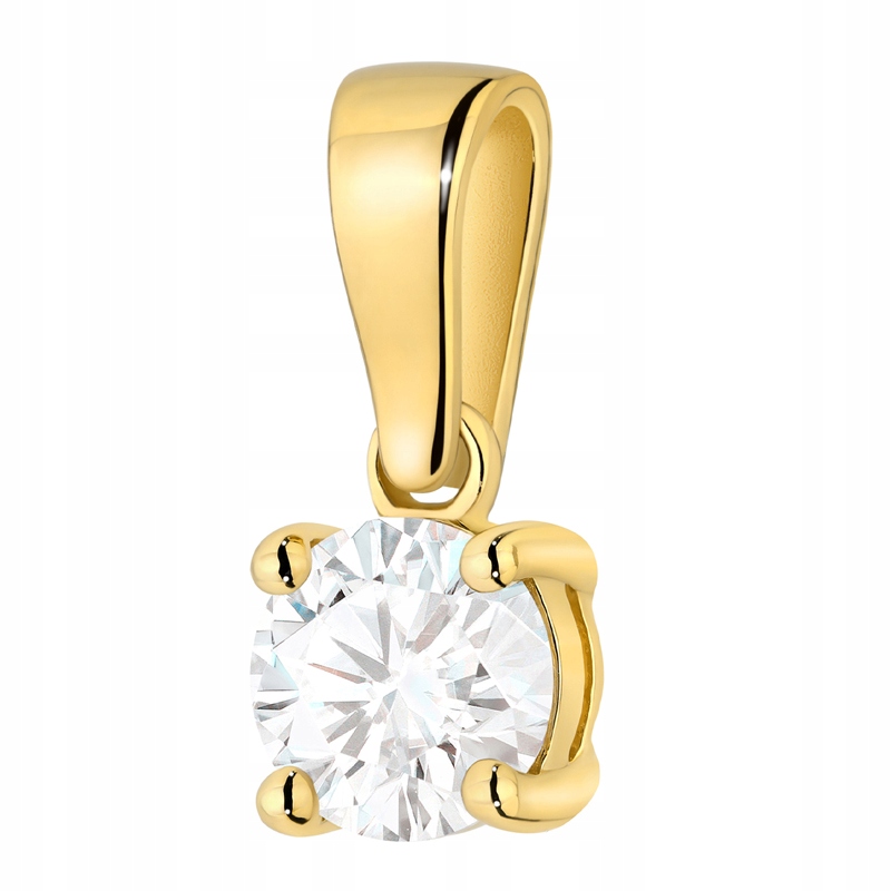 Piękna Złota Zawieszka pr. 585 z Diamentem Laboratoryjnym 0,50ct 14k